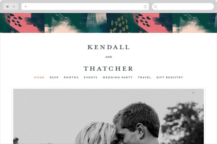 "Dreaming" - Wedding Website in Garden by iamtanya - Desktop Design