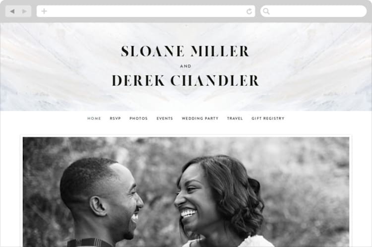 "wishful" - Wedding Website in Tide by Kate Ahn - Desktop Design