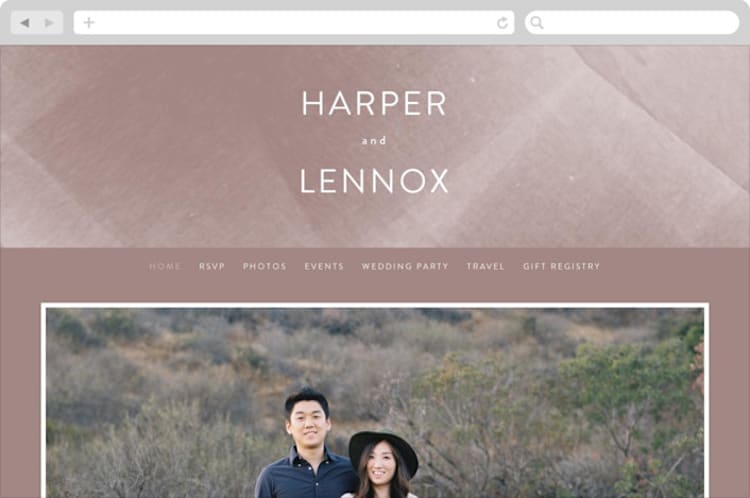 "plain paint" - Wedding Website in Taupe by Phrosné Barwood - Desktop Design