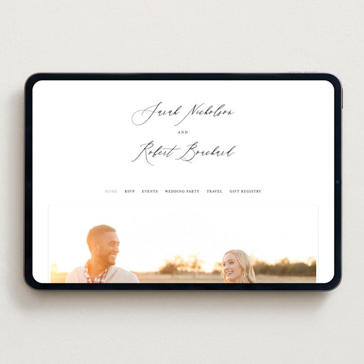 "Corison" - Wedding Website in Classic by Kelly Schmidt - Desktop Design
