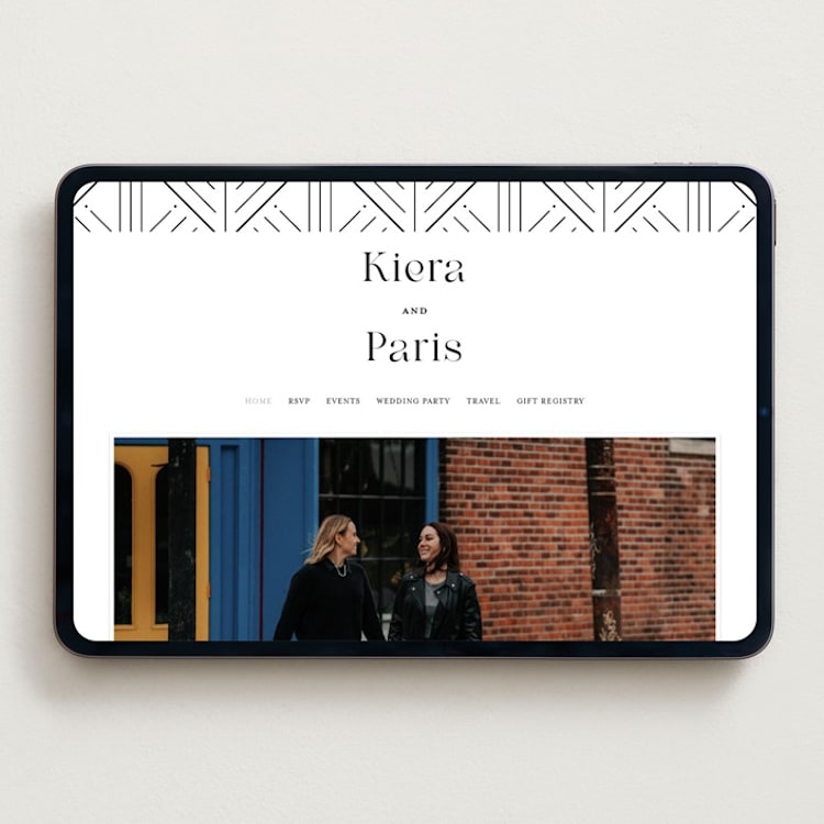 "Embellished Note" - Wedding Website in Tuxedo by tuldok - Desktop Design