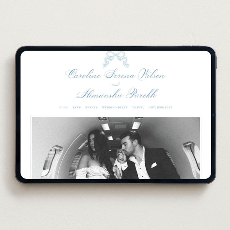 "Royalty" - Wedding Website in Capri by Creo Study - Desktop Design