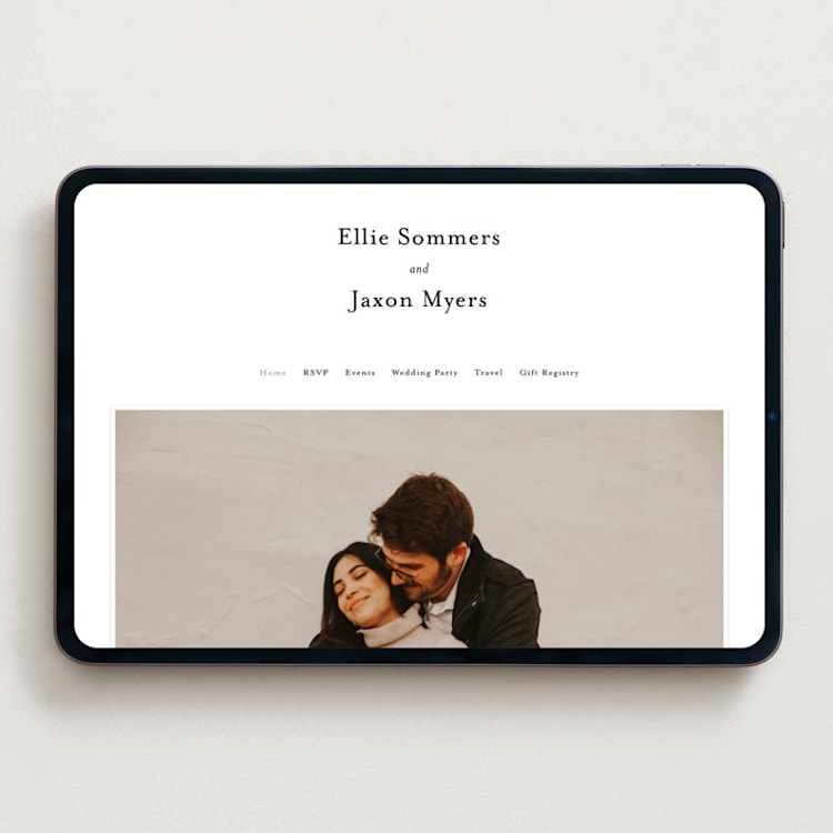 "Tuscany" - Wedding Website in Ink by Blustery August - Desktop Design