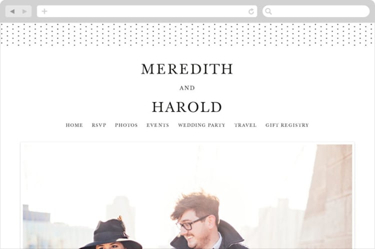 "Johannis" - Wedding Website in Ink by Jack Knoebber - Desktop Design