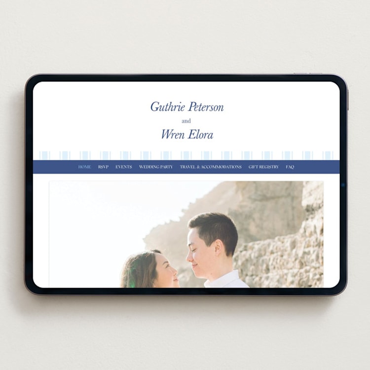 "bluebell dinner" - Wedding Website in Lapis by Bramble Studio - Desktop Design
