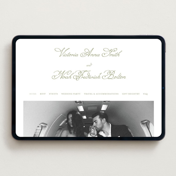 "Crestino" - Wedding Website in Moss by Petra Kern - Desktop Design