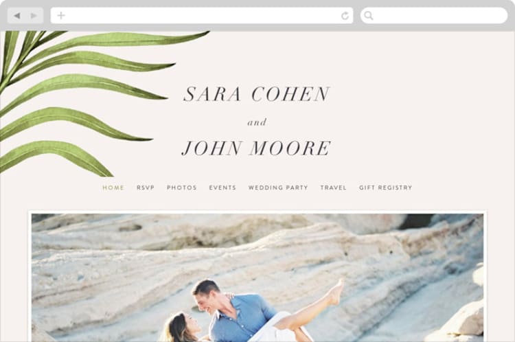 "palmetto" - Wedding Website in Palmetto by kelli hall - Desktop Design