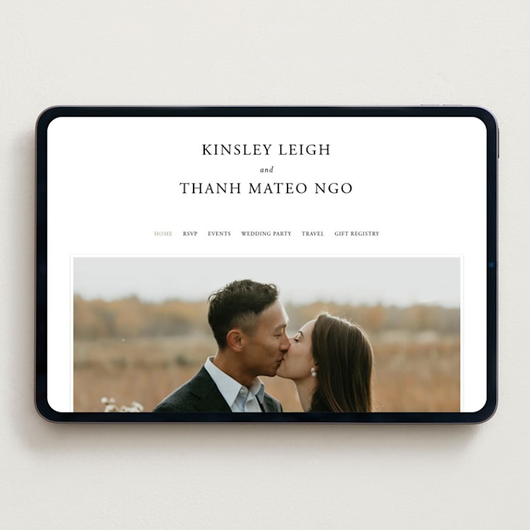 "You & Me" - Wedding Website in Classique by Design Lotus - Desktop Design