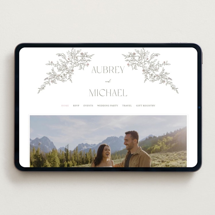 "Cottonwood" - Wedding Website in Ravello by Anne Ciotola - Desktop Design