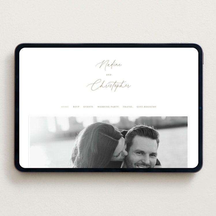 "spiku" - Wedding Website in Pearl by chocomocacino - Desktop Design