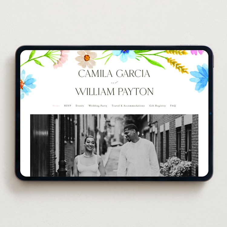 "Bright Garden" - Wedding Website in Garden by Yaling Hou Suzuki - Desktop Design