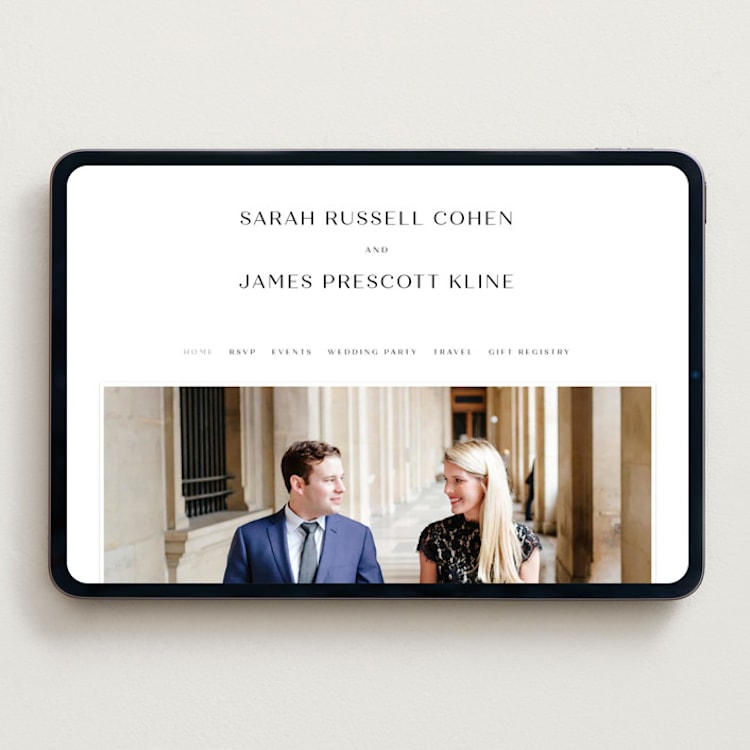 "Arguello" - Wedding Website in Diamond by Annie Shapiro - Desktop Design