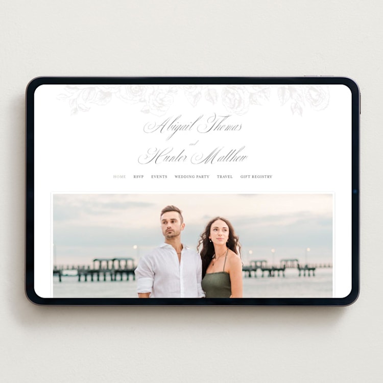 "Garden" - Wedding Website in Garden by Leah Bisch - Desktop Design
