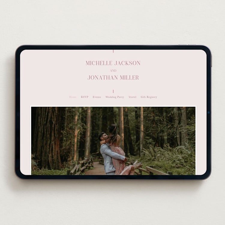 "together" - Wedding Website in Romance by Kristin Oliversen - Desktop Design