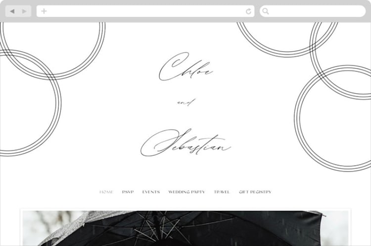 "Union Stack" - Wedding Website in Diamond by Jessica Corliss - Desktop Design