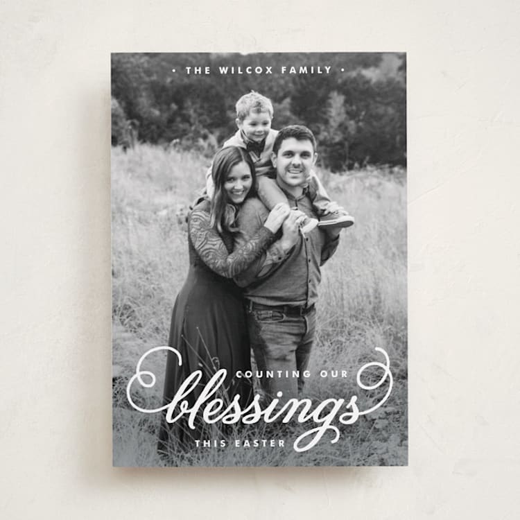 "Counting Our Blessings" - Easter Photo Cards in Cotton by danielle jackson - Front