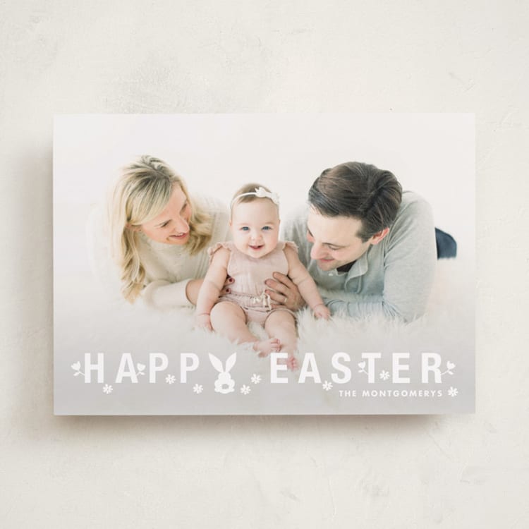 "Bunny Ears" - Easter Photo Cards in Cotton by Kimberly FitzSimons - Front