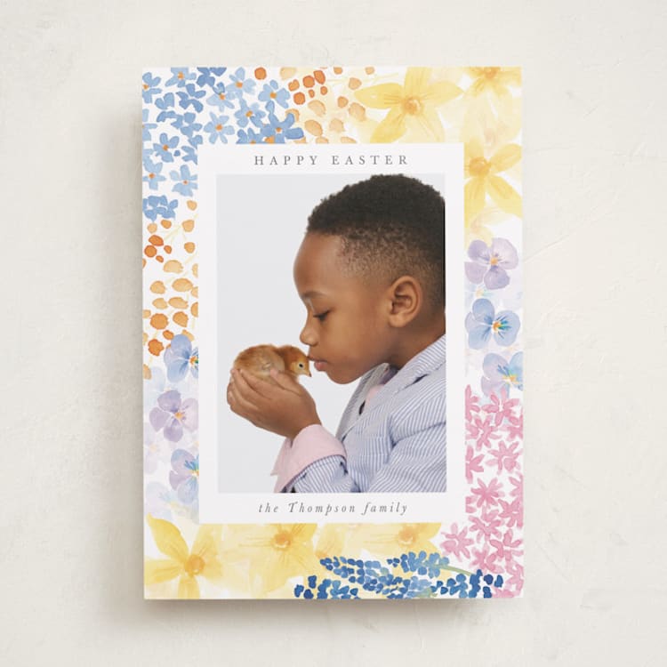 "Easter Meadow" - Easter Photo Cards in Periwinkle by frau brandt - Front