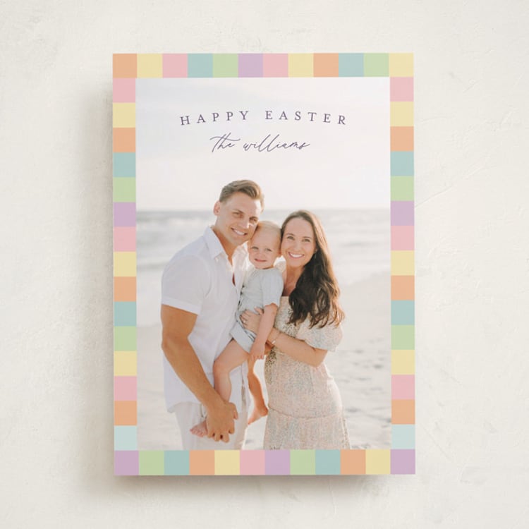 "weave" - Easter Photo Cards in Rainbow by Pixel and Hank - Front