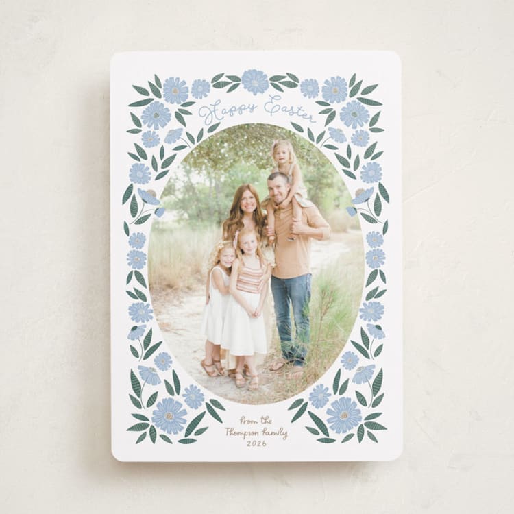 "Easter Spring Floral" - Easter Photo Cards in Provincial by Jenna Holcomb - Front