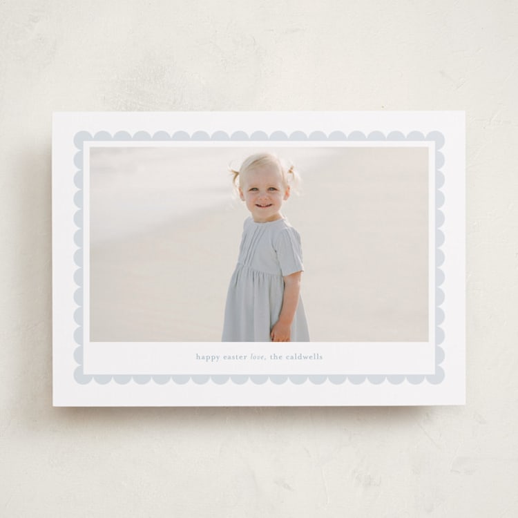 "Scalloped Easter" - Easter Photo Cards in Hydrangea by Alexandra Cohn - Front