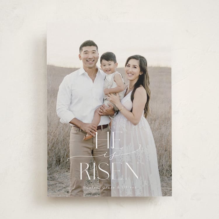 "Pure Simplicity" - Easter Photo Cards in Snow by Nicoletta Savod - Front