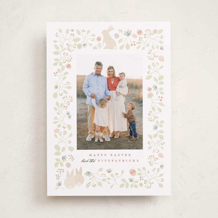 "Easter Garden" - Easter Photo Cards in Just Peachy by Kamala Nahas - Front