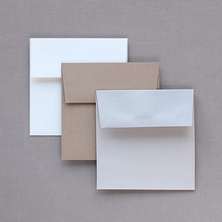 "Standard Square (5.5" x 5.5")" - Envelopes in White by Minted - Front