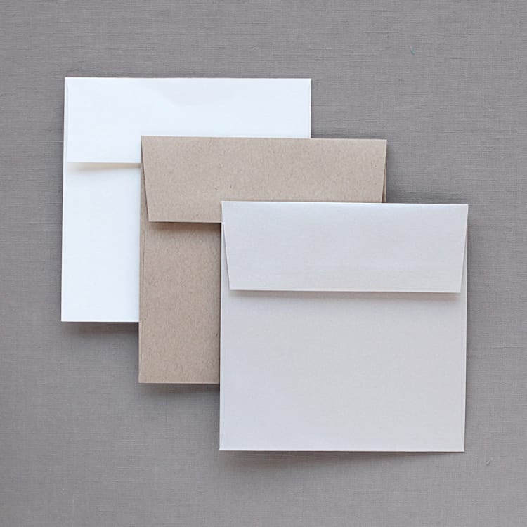 "Grand Square (6.25" x 6.25")" - Envelopes in White by Minted - Front