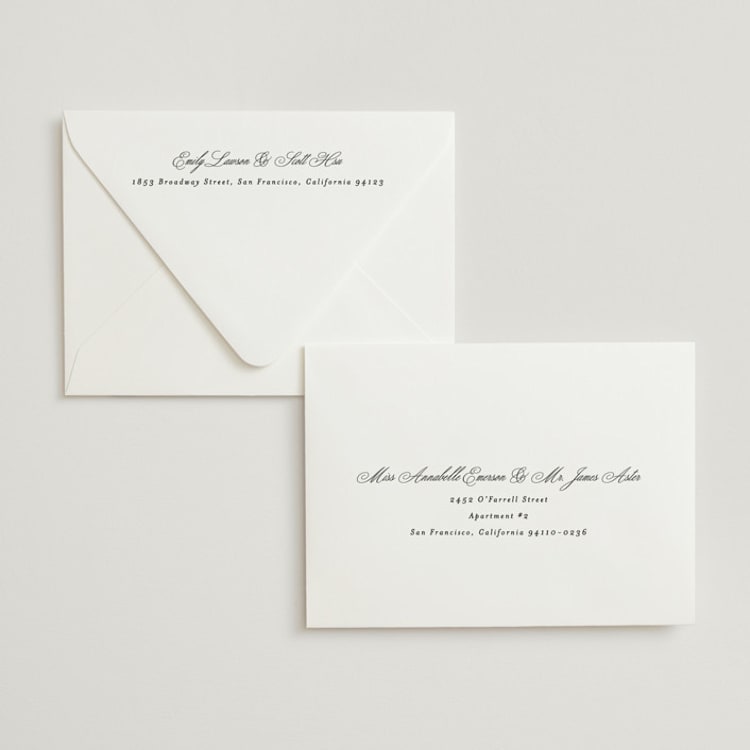 "A7 Euro (5.25" x 7.25")" - Envelopes in White by Minted - Front
