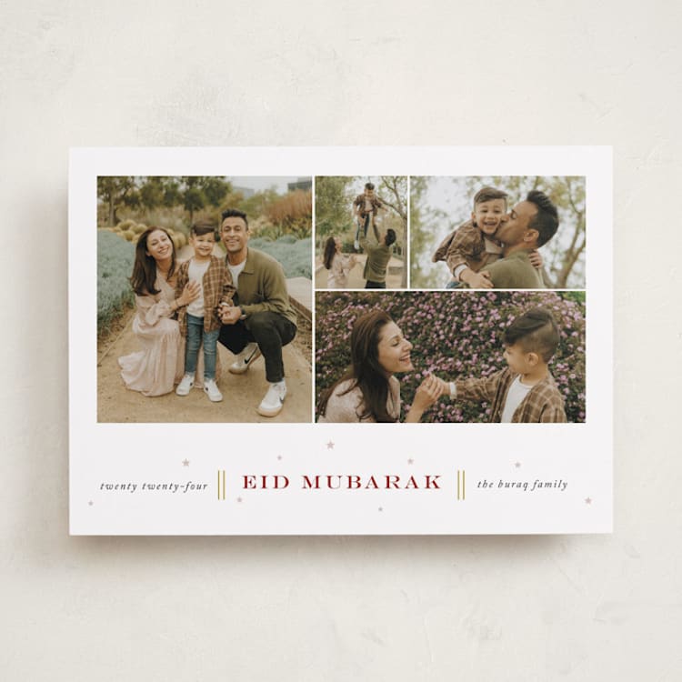 "Eid Wishes" - Eid Cards in Mulberry by That Girl Press - Front