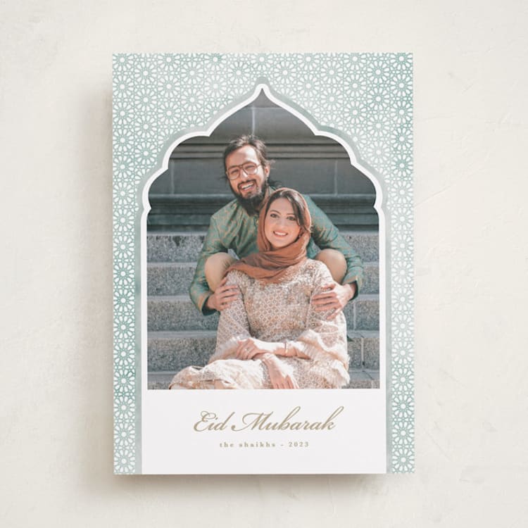 "Mosque window" - Eid Cards in Grass by Creo Study - Front