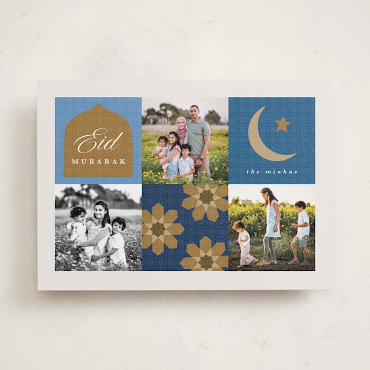 "Eid Trio" - Eid Cards in Evening by Angela Garrick - Front