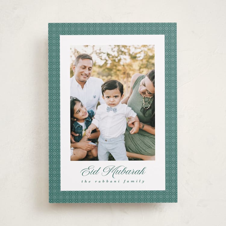 "Lantern" - Eid Cards in Grass by Angela Garrick - Front