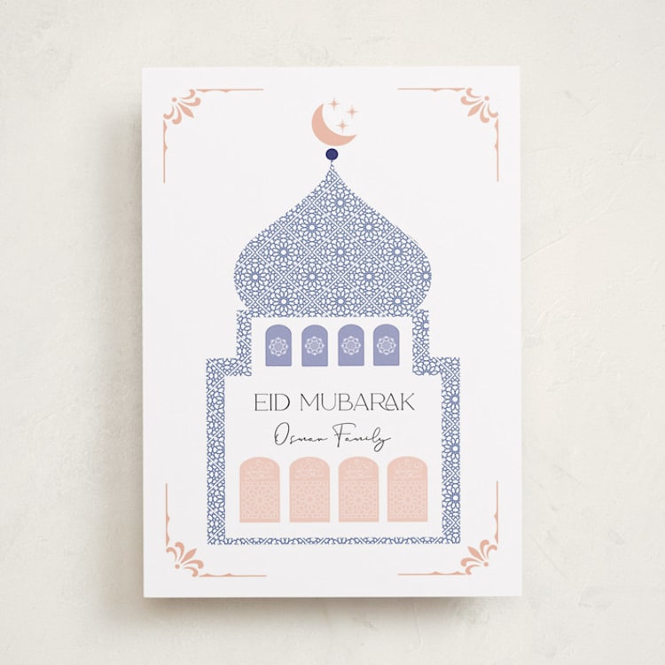 "At the mosque" - Eid Cards in Sky by Maja Cunningham - Front