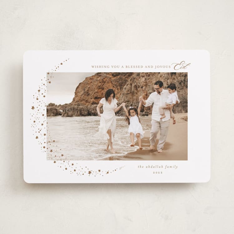 "Half Moon" - Eid Cards in Goldfinch by Ashley Rosenbaum - Front