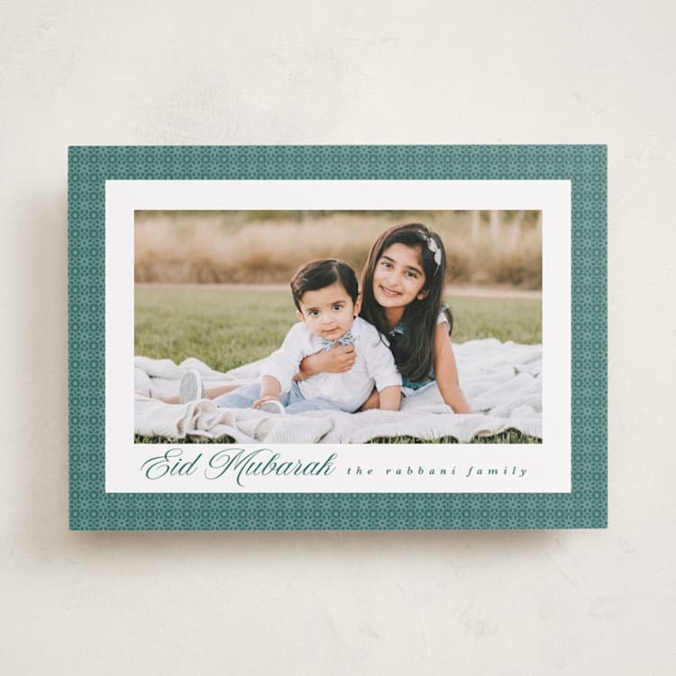 "Lantern" - Eid Cards in Grass by Angela Garrick - Front