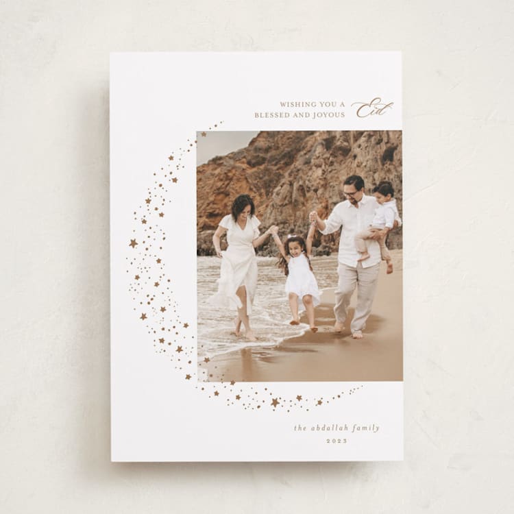 "Half Moon" - Eid Cards in Goldfinch by Ashley Rosenbaum - Front