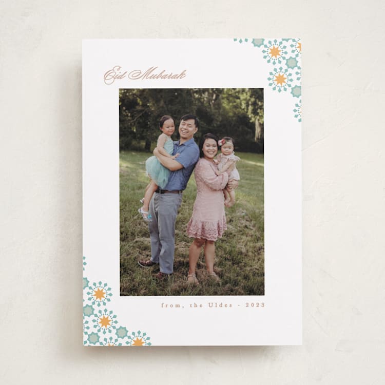 "Patterned" - Eid Cards in Neel by Creo Study - Front
