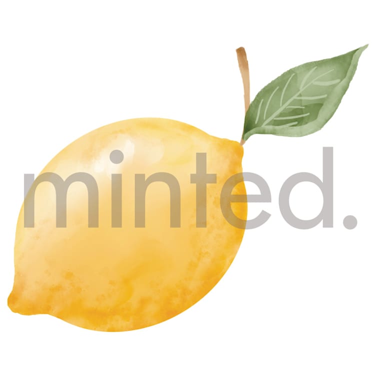 "Lemon" - Design Element in Citrus by Petra Kern - Front