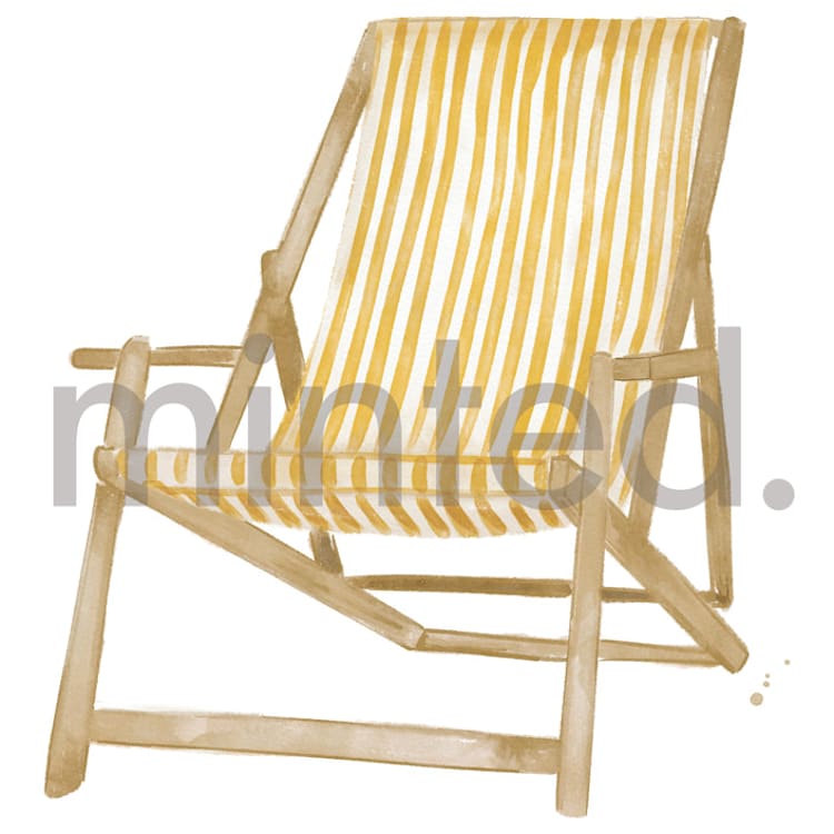 "Beach Chair" - Design Element in Lemon by Jenna Holcomb - Front