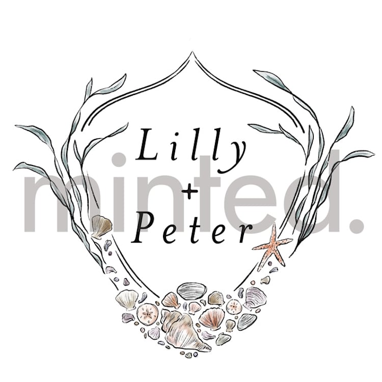 "Custom Kiawah Crest" - Design Element in Sand by Shiny Penny Studio - Front