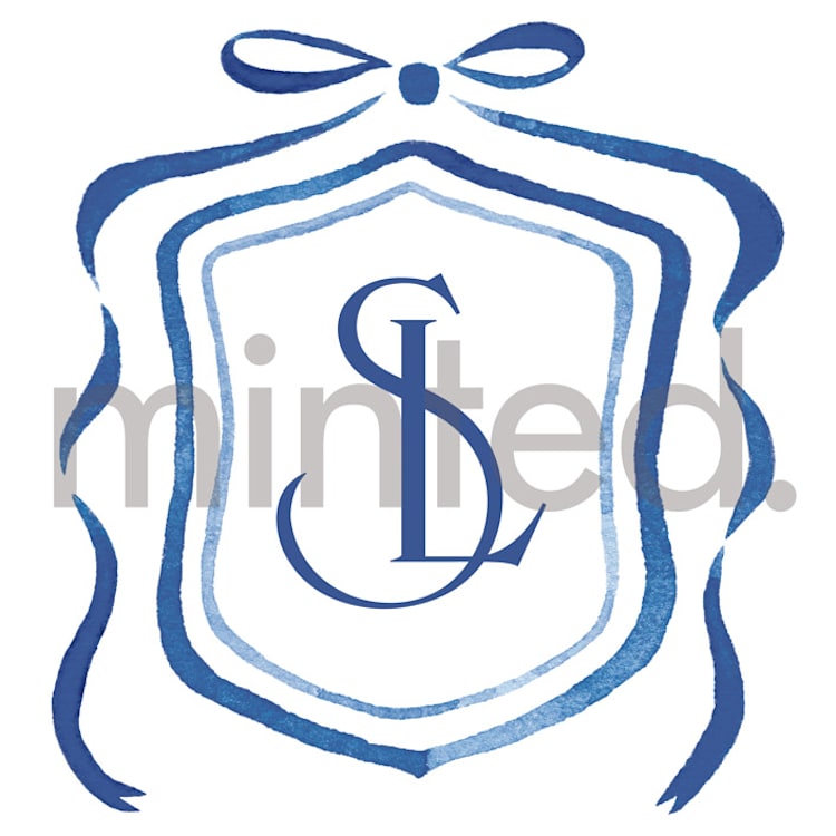 "Custom Charleston Crest" - Design Element in Bluebell by Pink House Press - Front