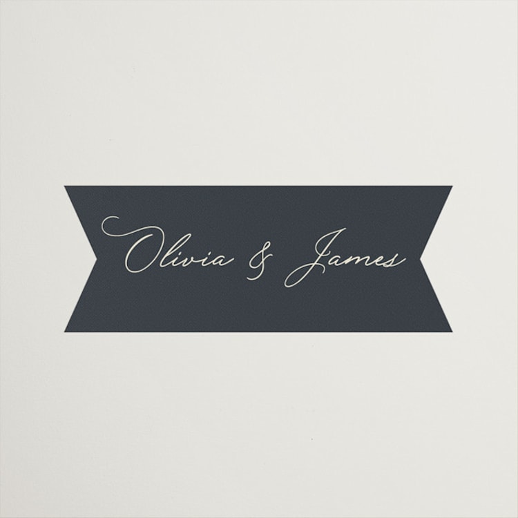 "A Toast to Love" - Engagement Party Favor Stickers in Ivory by Sabrin Deirani - Front