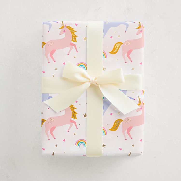 "magical unicorns" - Wrapping Paper Roll in Gumdrop by Karidy Walker