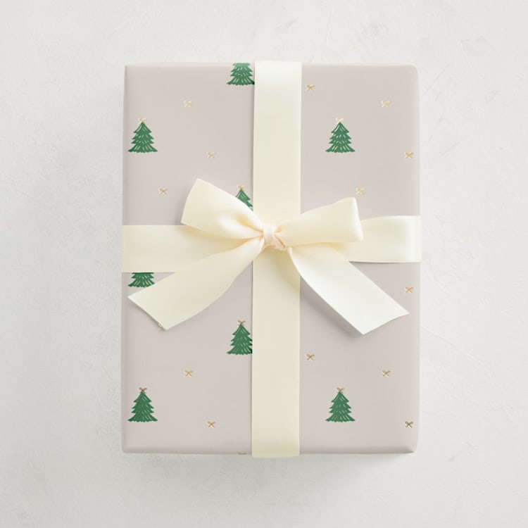 "In the Forest" - Wrapping Paper Roll in Cream by Kimberley Henze