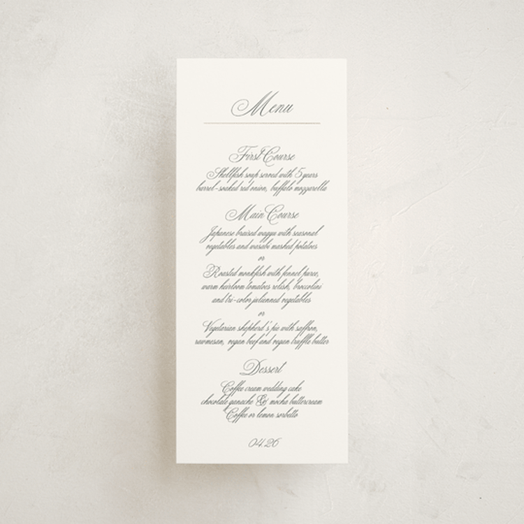 "toulomotiri" - Foil-Pressed Menus in Sugar by chocomocacino - Front