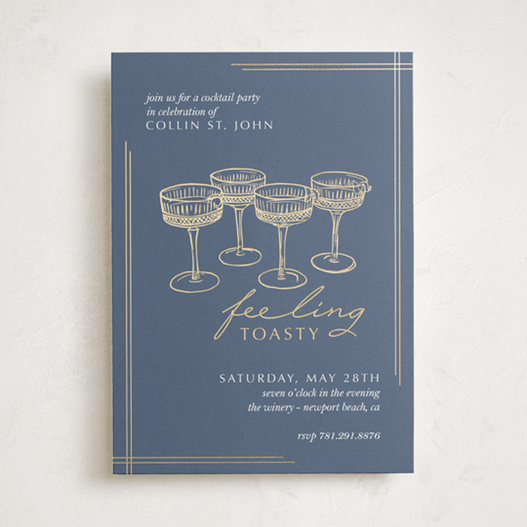 "Feeling Toasty" - Party Invitations in Ice by Eva Tadros - Front