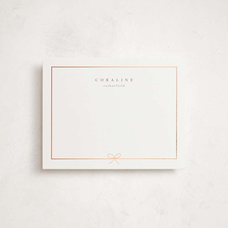 "CARINA" - Personalized Stationery Cards in Diamond by chocomocacino - Front