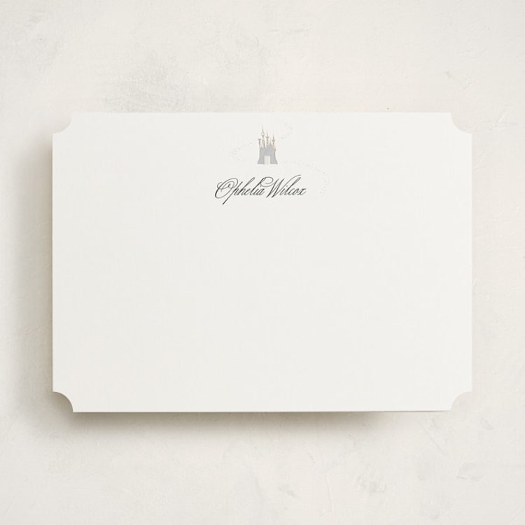 "Disney's Cinderella Castle" - Personalized Stationery Cards in Magic by Kelly Schmidt - Front